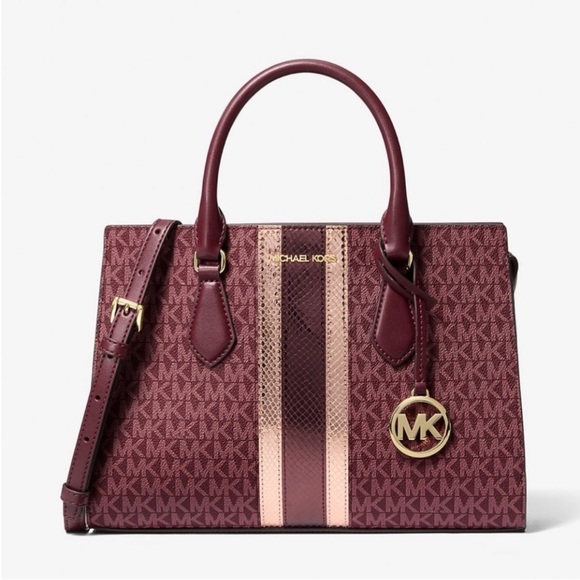 Michael Kors Sheila Medium Signature Logo
Metallic Satchel Crossbody - Picture 1 of 12